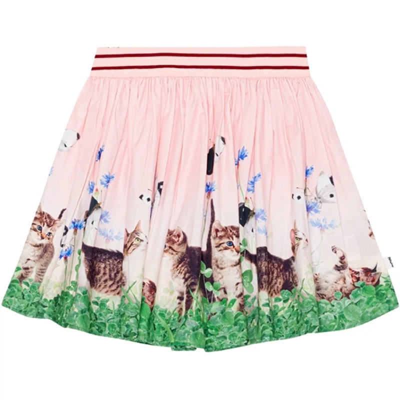 Retro Stripes Molo Yin Yang Kitten Brenda Skirt