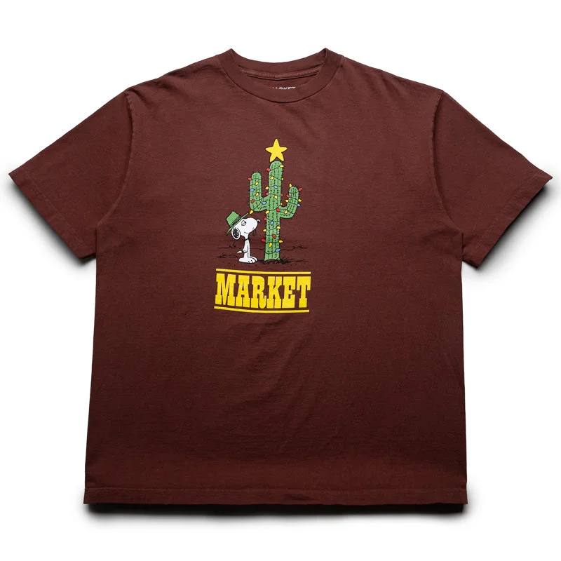 Sweet Girl Market Peanuts Desert Star Tee - Washed Brown