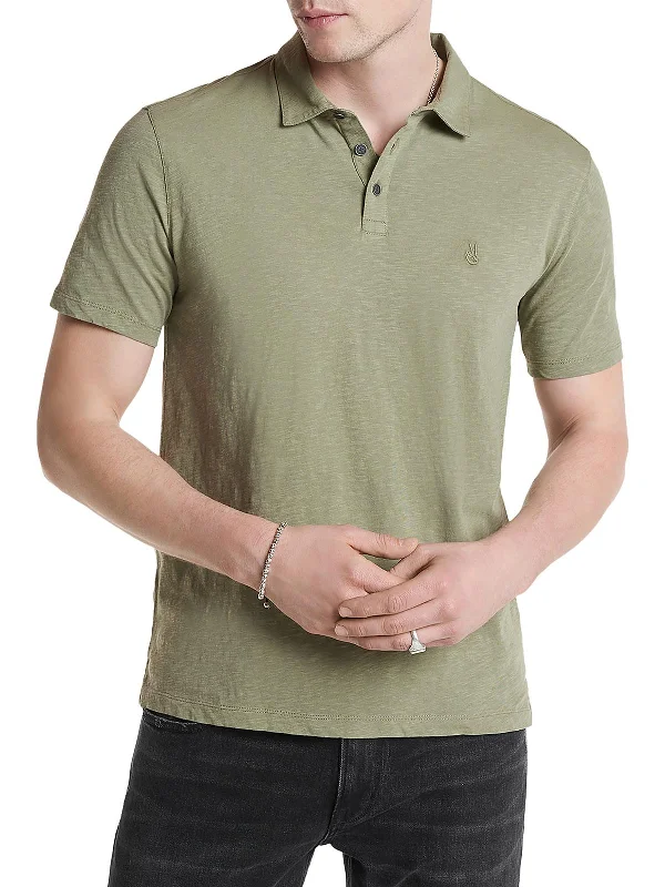 Button-up Shirts Mens Cotton Short Sleeve Thermal Shirt