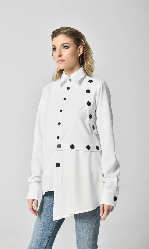 Extra long version Extra Buttoned Long Sleeves Shirt