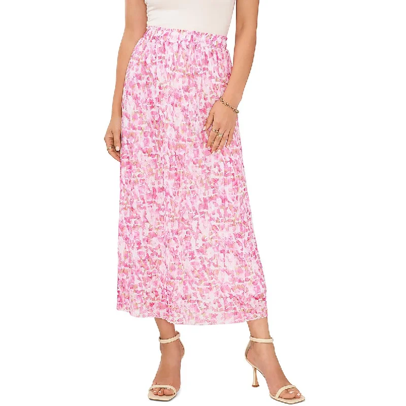 Elegant Classic Vince Camuto Womens Floral Dressy Pleated Skirt