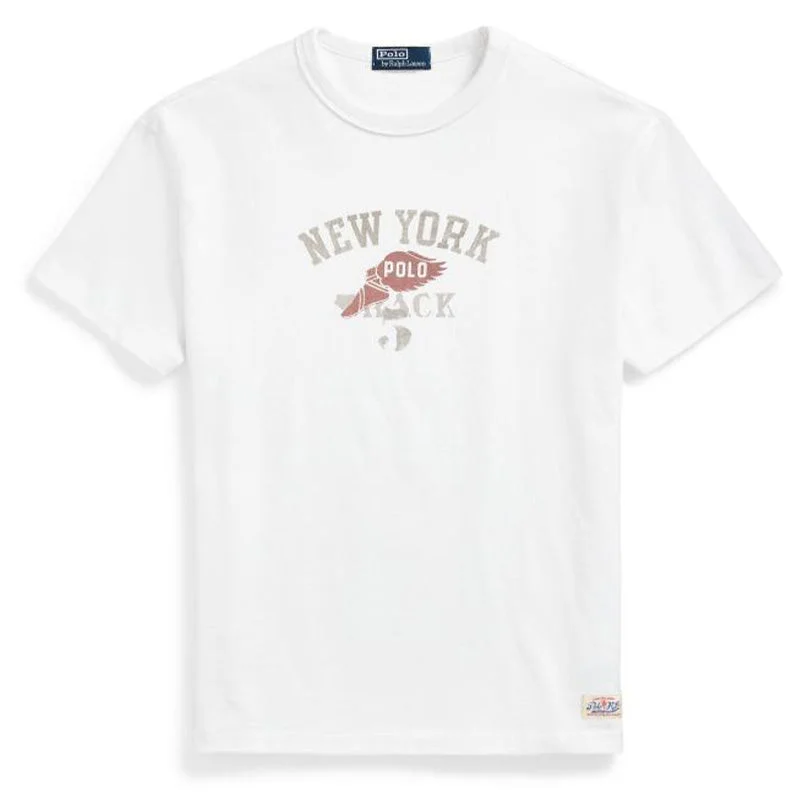 Street Boots Polo Ralph Lauren New York T-Shirt Classic Oxford White