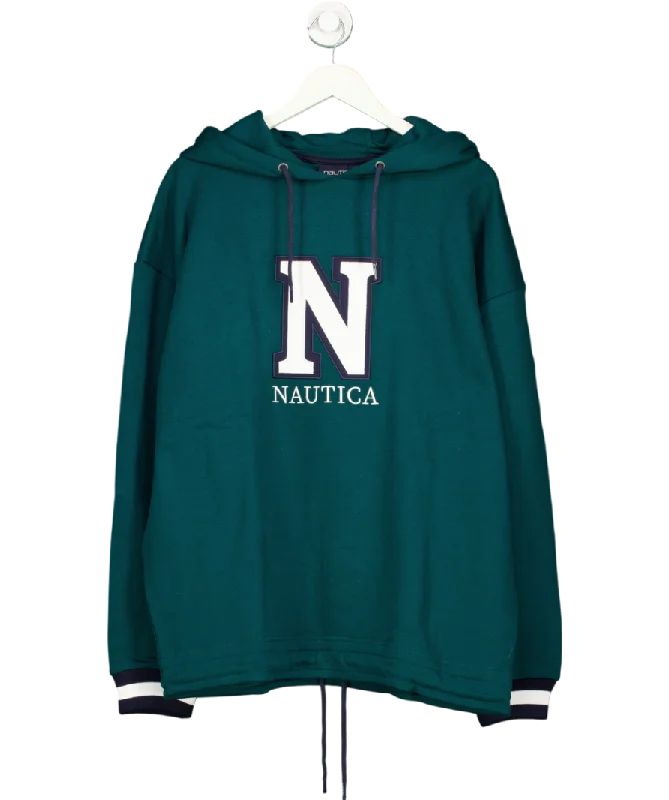 Graphic Sweatshirts Nautica Green Snyder Oversize Hoody UK L