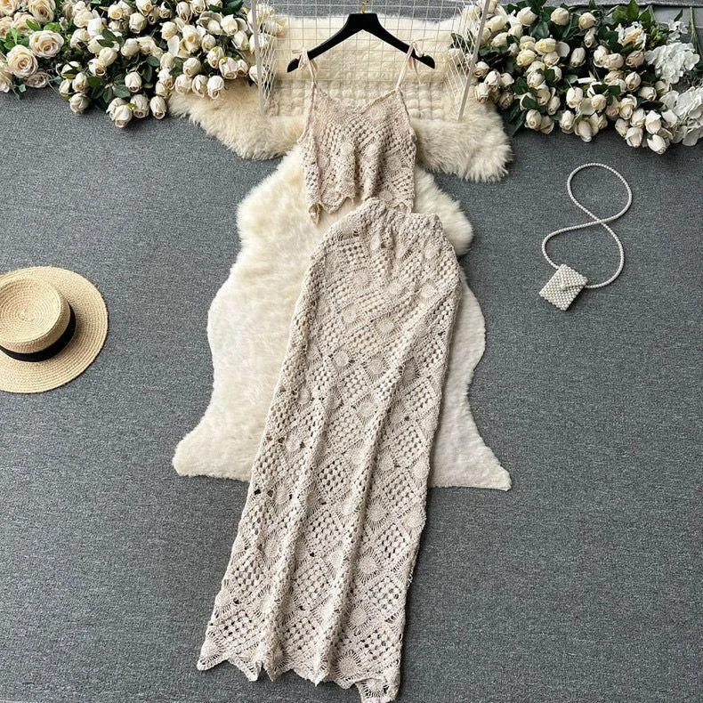 Moisture wicking Salma Crochet Coord Set