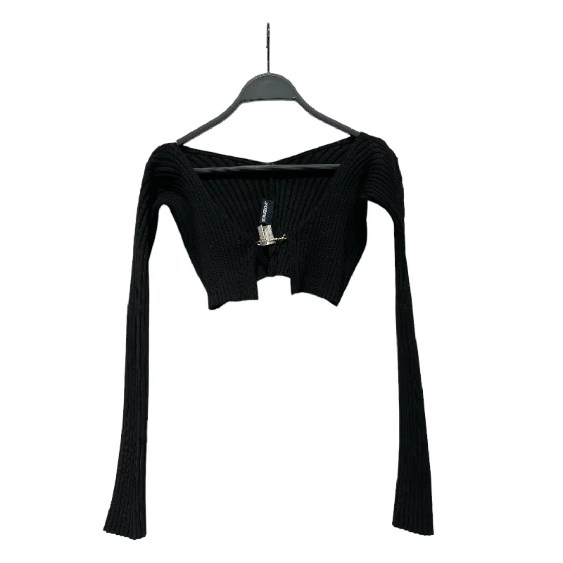 Extra long version JACQUEMUS/LS Shirt/S/Cotton/BLK/Ribbed Open Back