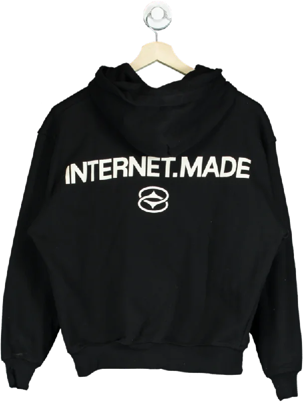 Athleisure Wear Internet.Made Black Hoodie UK S