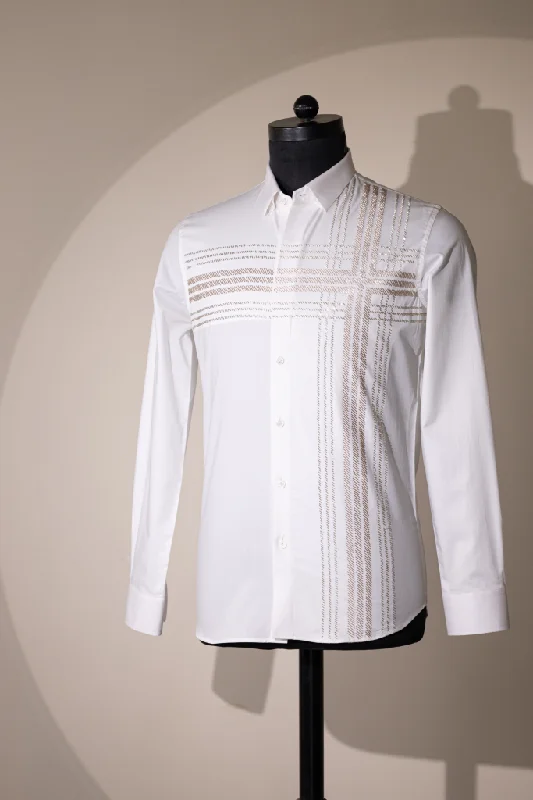 Round neck design Perugia Shirt (Ivory)