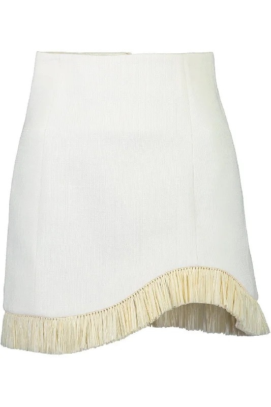 Fresh And Natural Bowie Raffia Mini Skirt