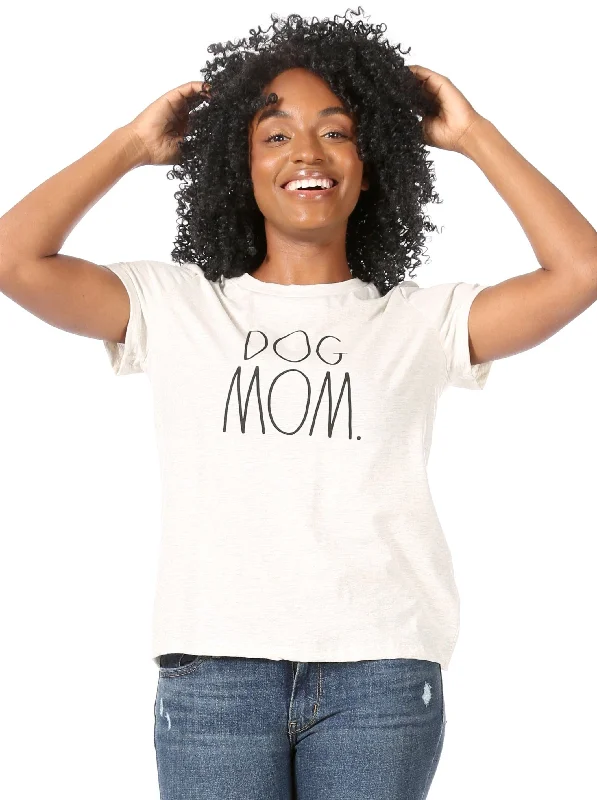 Street Personality Style Women's "DOG MOM" Short Sleeve Icon T-Shirt