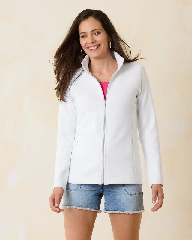 Elegant Style Tommy Bahama The Aruba Full-Zip Sweatshirt White