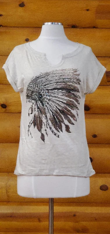 Classic style Liberty Wear Battle Headdress Ladies' Tee