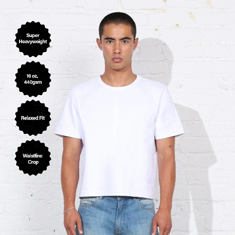 Monochrome Style The Larchmont Super-Crop Tee | Heavyweight