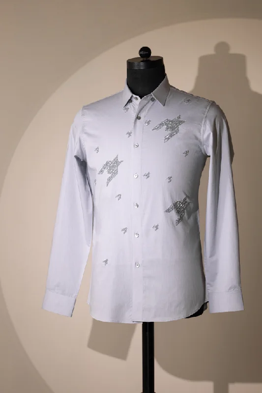 Elegant and noble Naples Shirt (Grey)