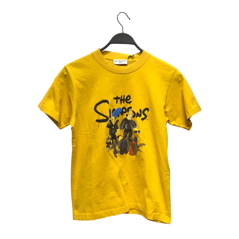 Layered Outfits BALENCIAGA/T-Shirt/XXS/Cotton/YEL/Graphic/THE SIMPSONS