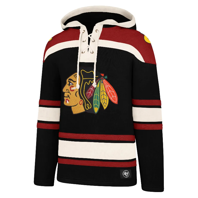 Printed Sweatshirts CHICAGO BLACKHAWKS SUPERIOR '47 LACER HOOD