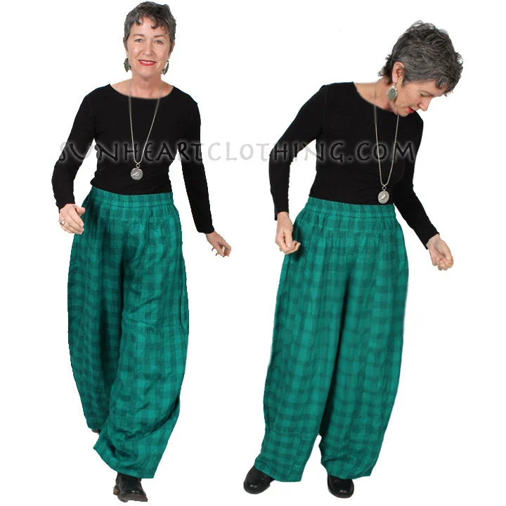 Sports Yoga Style Sunheart Emerald Isle Harem  Pants Boho Hippie Chic Sml-2x