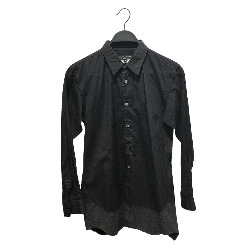 Celebrity Style COMME des GARCONS HOMME PLUS/LS Shirt/XS/Black/Cotton/PO-B038 AD2014/PO-B038 AD2014