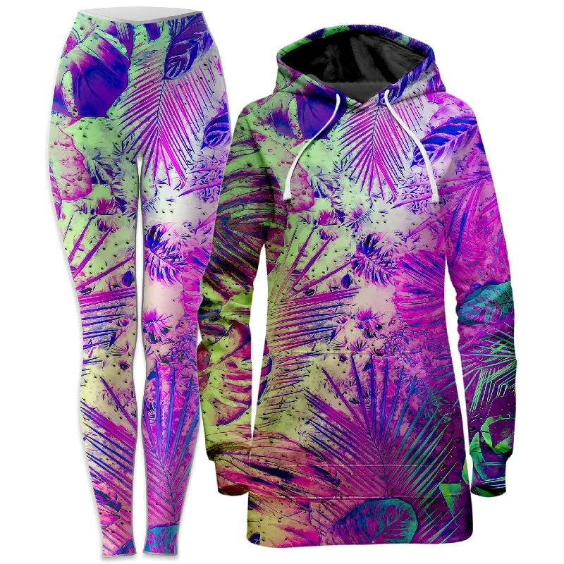 Sports Express Junglist Holo Hoodie Dress and Leggings Combo