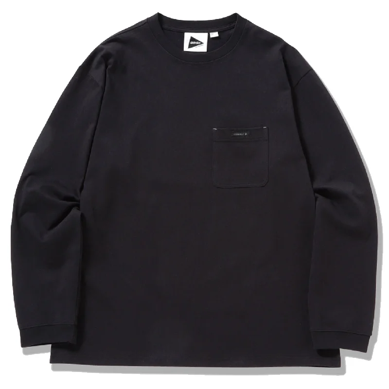 Casual Shirts Gramicci x And Wander Backprint L/S Tee Black