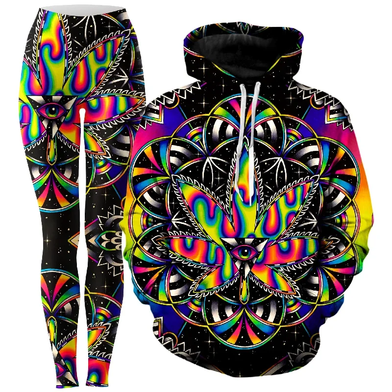 Short skirt design Kronic Haze Hoodie and Leggings Combo