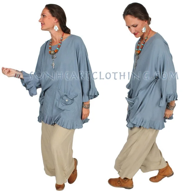 Classic style Sunheart Wide Leg Pant Ramie Linen Boho Classic Resort Sml-4x