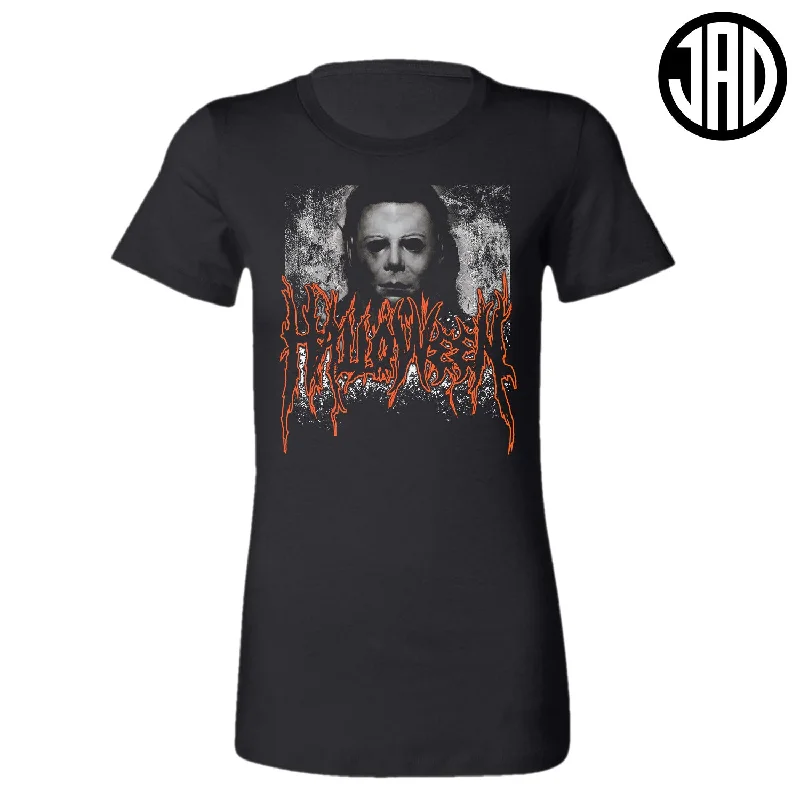 Black And White Style Halloween Metal V2 - Women's Tee