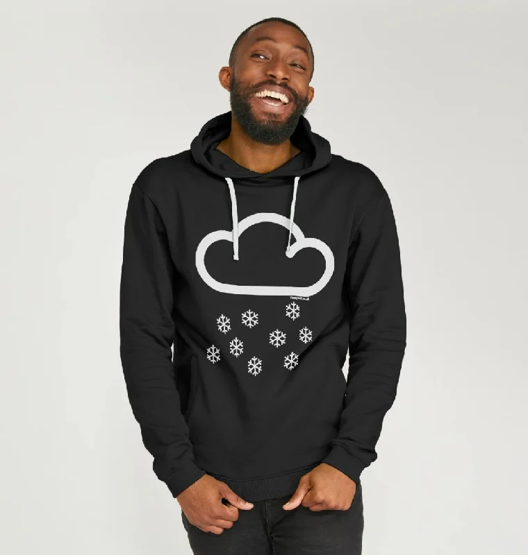 Business Casual Men's Snow Cloud Organic Pullover Hoodie