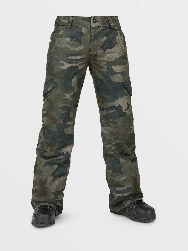 Retro Lace Fabric Womens Bridger Insulated Pants - Cloudwash Camo