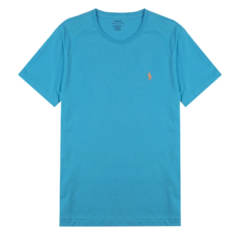 Athleisure Wear Polo Ralph Lauren Slim Fit S/S T-Shirt Cove Blue