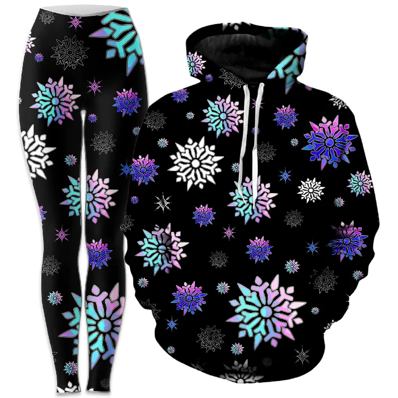 Fashion Trend Festive Night Sky Hoodie and Leggings Combo