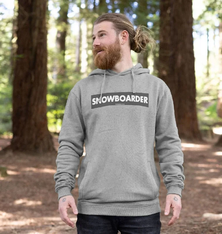 Business Attire Men's Snowboarder Censor Bar Organic Pullover Hoodie