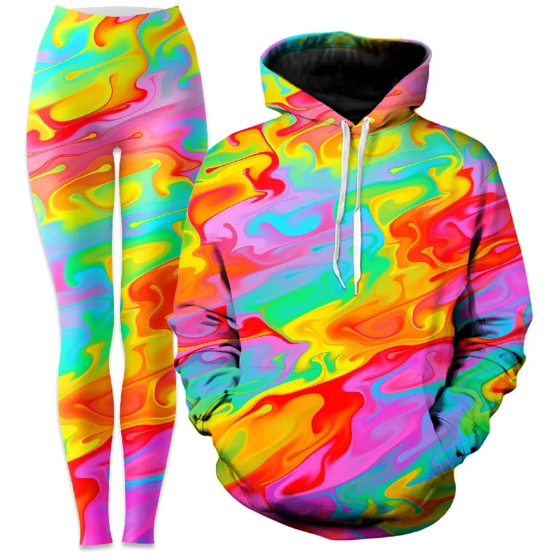 British casual Summer Solstice Hoodie and Leggings Combo