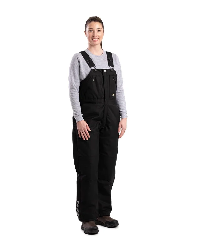 Design sense Berne Womens Icecap Insulated Black 100% Nylon Bib Overall