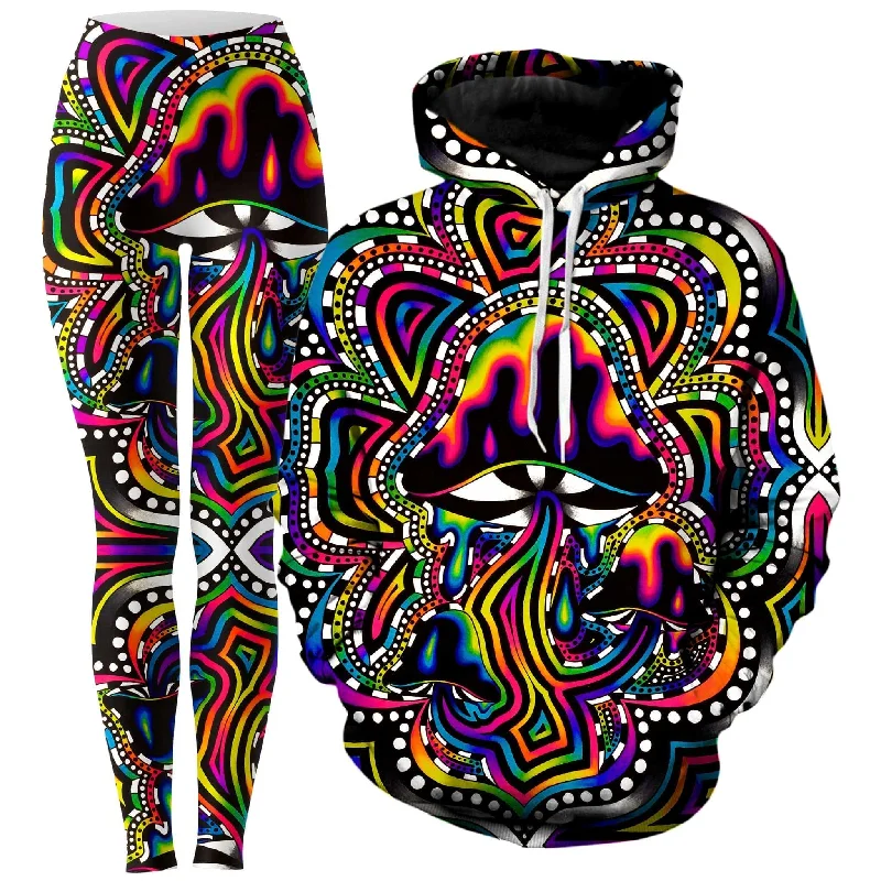 Classic Retro Briz Shroomz Hoodie and Leggings Combo