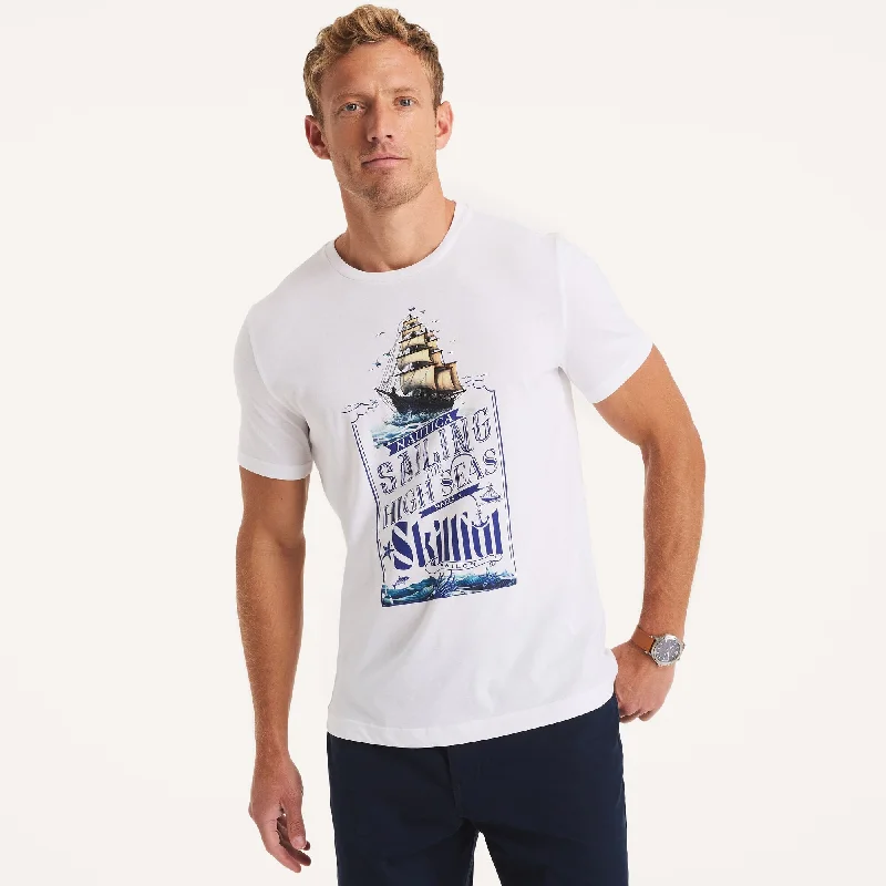 Casual Shirts Nautica Mens Smooth Sailing Graphic T-Shirt