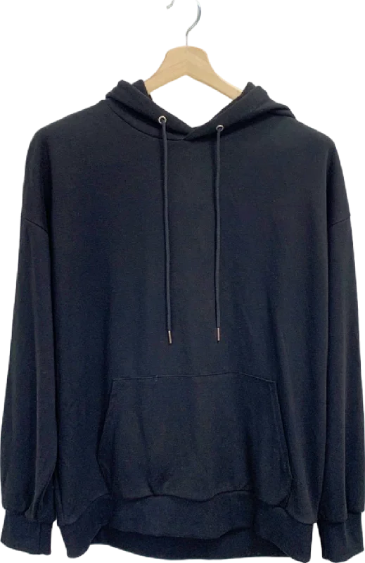 Designer Outerwear SLBN3 Black Hoodie UK L