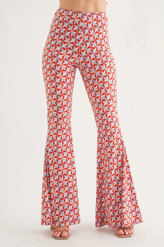 Boutique display TOMATO GEOMETRIC PRINT WIDE-LEG PANTS BT6605NPB