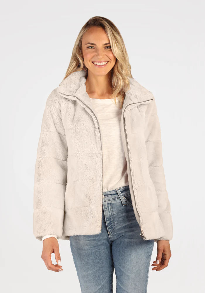 Luxury and fashionable Dylan Side Zip Jacket Natural