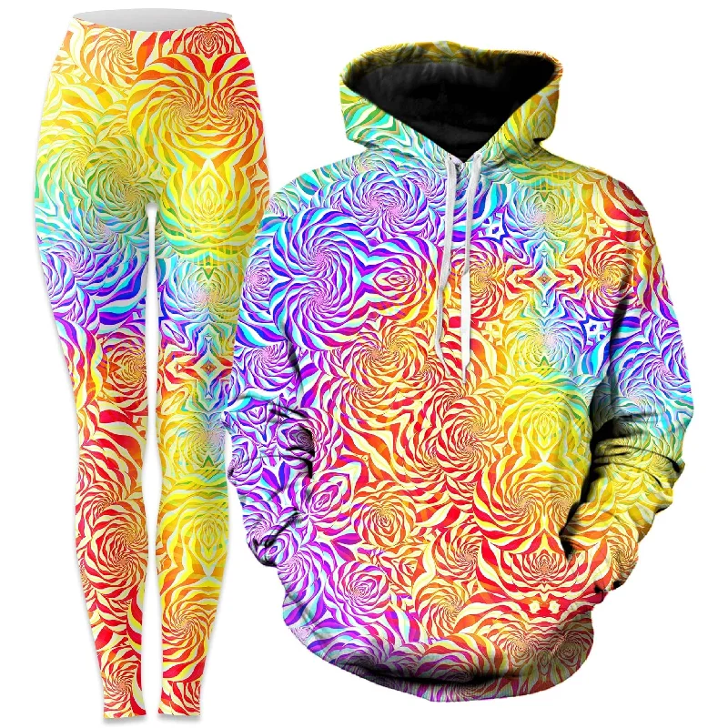 Hooded design Sunrays Hoodie and Leggings Combo