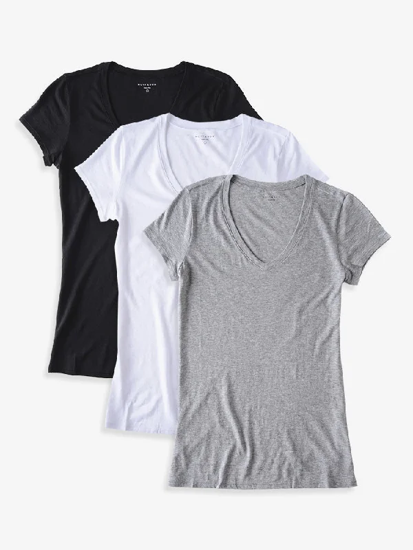 Playful Style Fitted V-Neck Marcy 3-Pack