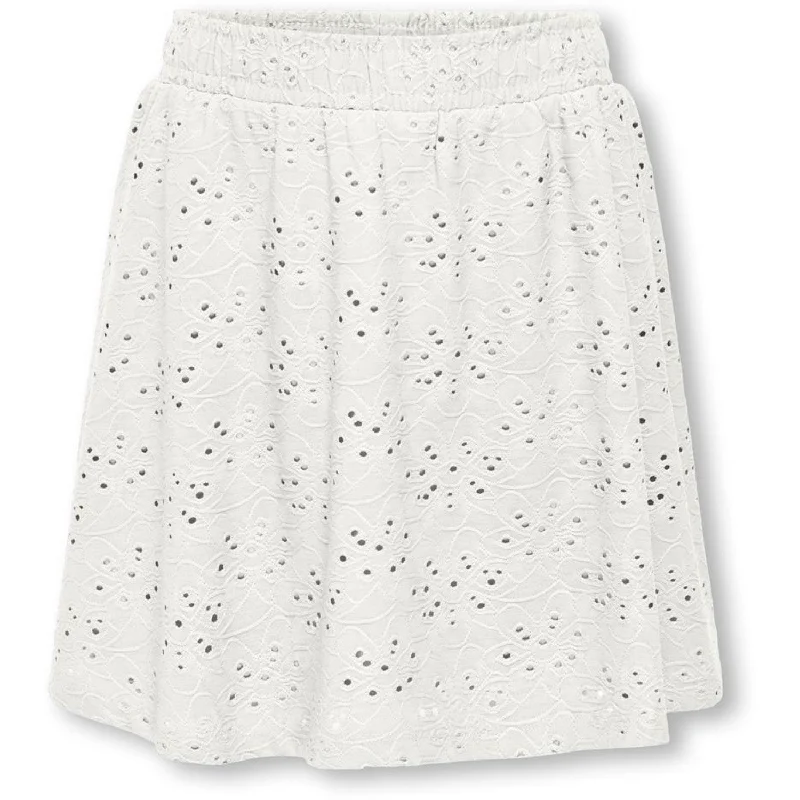 Sports Zipper Style kids ONLY Cloud Dancer Smilla Skirt