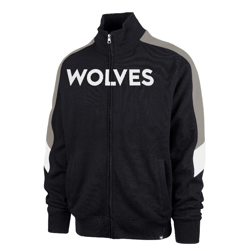 Minimalist Fashion MINNESOTA TIMBERWOLVES WORDMARK '47 SHOOT OUT TRACK JACKET