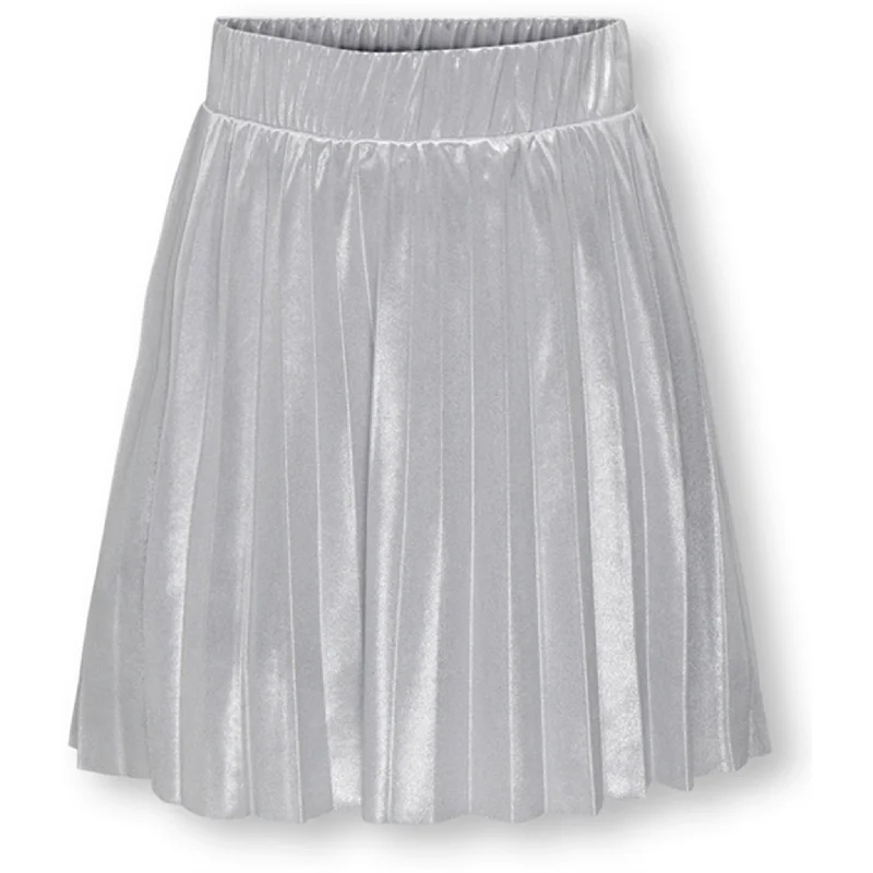 Sports Jacket Kids ONLY Silver Metallic Hailey Pleated Skirt