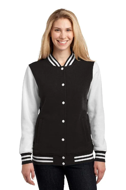 Retro Skirt Design Sport-Tek LST270: Ladies Fleece Letterman Jacket