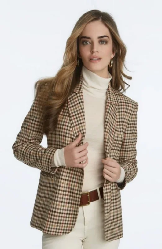 Elegant And Noble Elliott Lauren Blazer 77526 Beige/Check