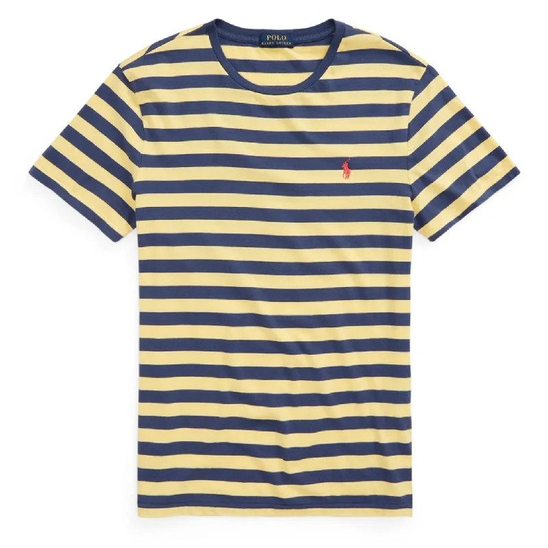 Formal Jackets Polo Ralph Lauren Custom Slim Fit Striped T-Shirt Empire Yellow / Light Navy