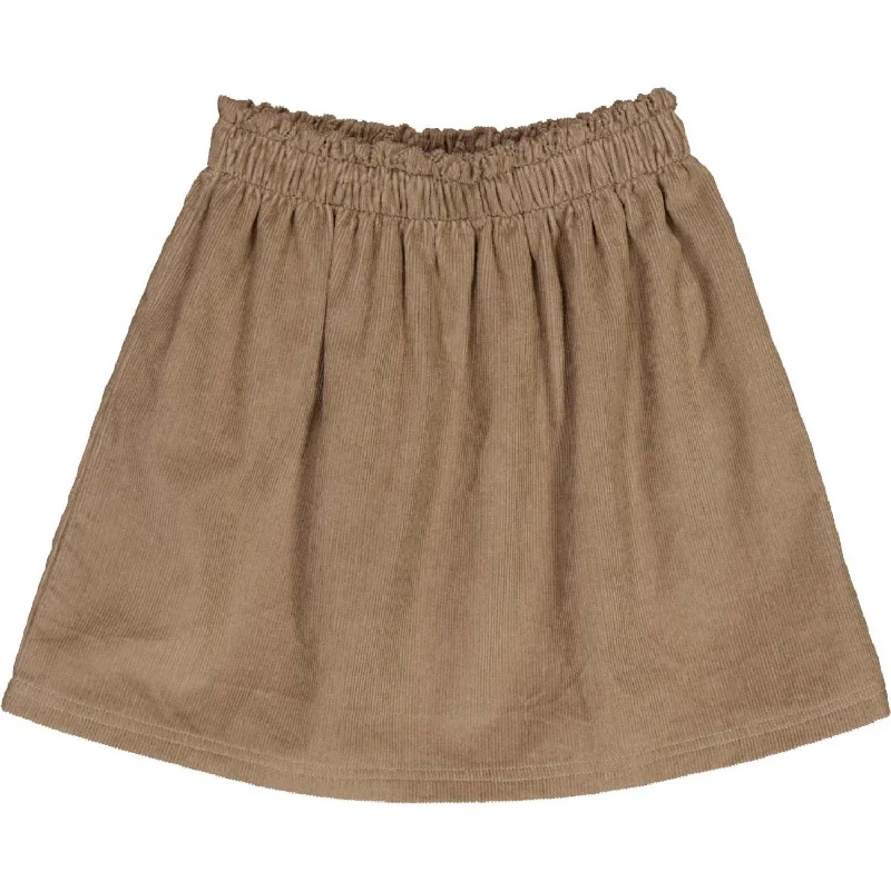 High-end Fabrics Müsli Shade Corduroy Frill Skirt