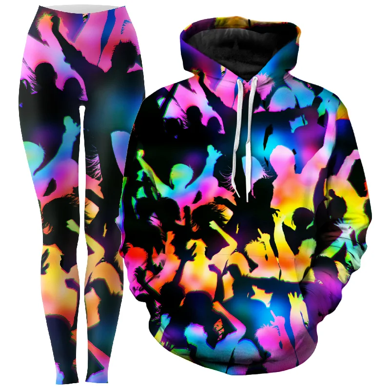 Retro Dress Good Vibes Hoodie and Leggings Combo