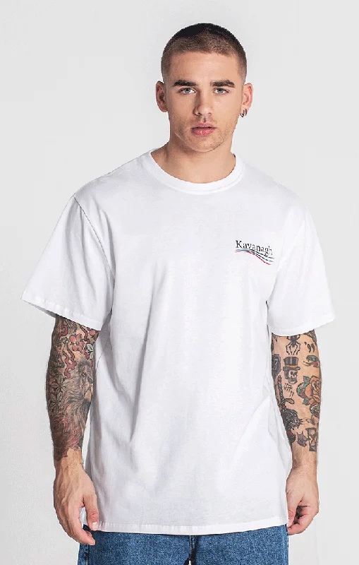 Tailored Trousers White Wavy Tee