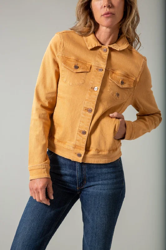 Fresh And Simple Kimes Ranch Womens Winslow Trucker Gold Earth 100% Cotton Cotton Jacket